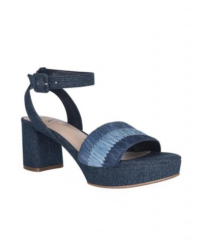 Women's Norann Raffia Memory Foam Platform Sandal PD01 $48.60 Shoes