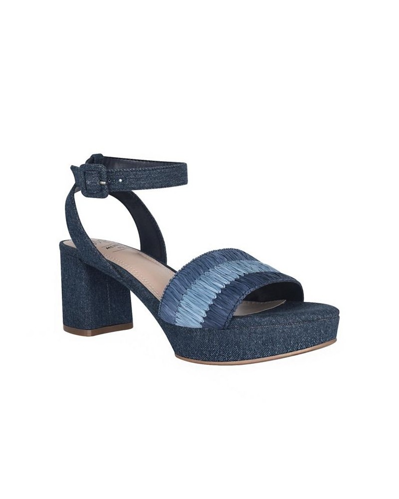 Women's Norann Raffia Memory Foam Platform Sandal PD01 $48.60 Shoes