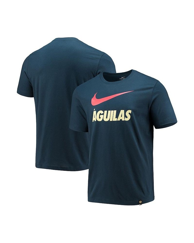 Men's Blue Club America Swoosh Logo T-shirt $20.00 T-Shirts