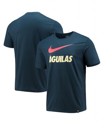 Men's Blue Club America Swoosh Logo T-shirt $20.00 T-Shirts