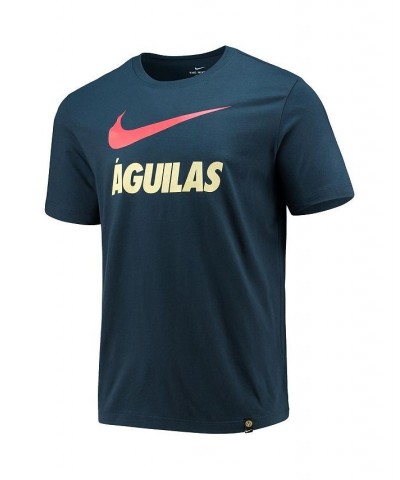 Men's Blue Club America Swoosh Logo T-shirt $20.00 T-Shirts