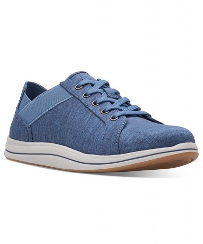 Women's Cloudsteppers Breeze Sky Lace-Up Sneakers Blue $36.90 Shoes