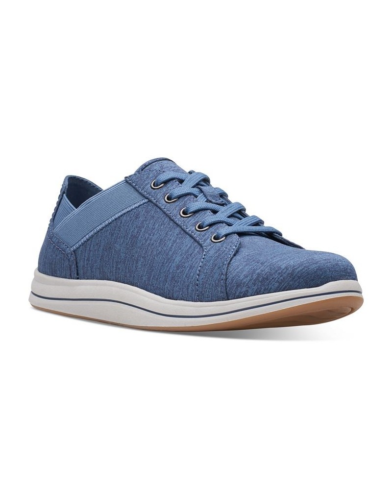 Women's Cloudsteppers Breeze Sky Lace-Up Sneakers Blue $36.90 Shoes