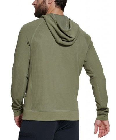 Men's Bay Waffle Hoodie Green $12.70 Sweatshirt