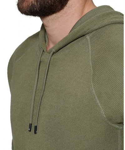 Men's Bay Waffle Hoodie Green $12.70 Sweatshirt