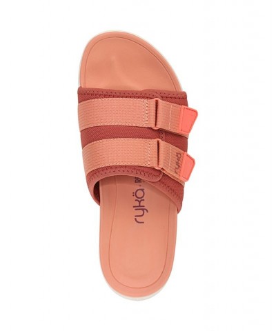 Women's Tribute Slide Sandals Red $43.20 Shoes