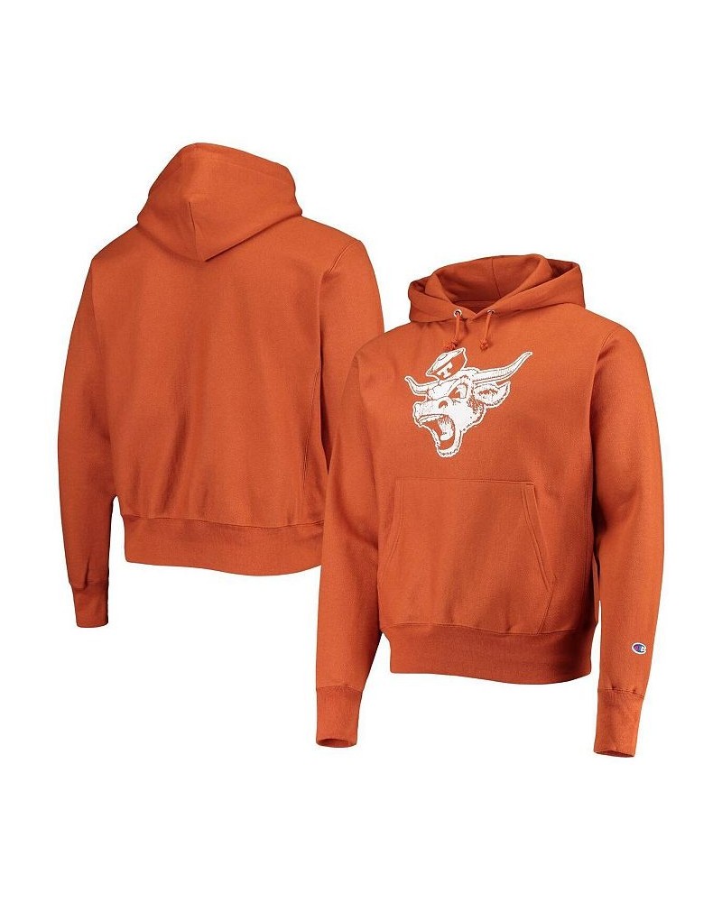 Men's Texas Orange Texas Longhorns Vault Logo Reverse Weave Pullover Hoodie $38.95 Sweatshirt