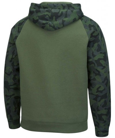 Men's Olive, Camo Oklahoma Sooners OHT Military-Inspired Appreciation Raglan Pullover Hoodie $30.00 Sweatshirt