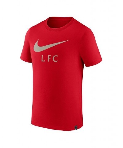 Men's Red Liverpool Club Swoosh T-shirt $21.19 T-Shirts