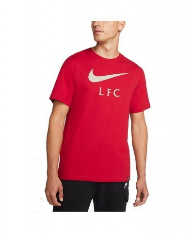 Men's Red Liverpool Club Swoosh T-shirt $21.19 T-Shirts