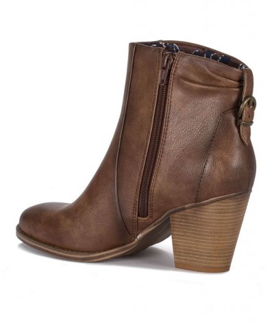 Charee Women's Bootie Brown $52.32 Shoes