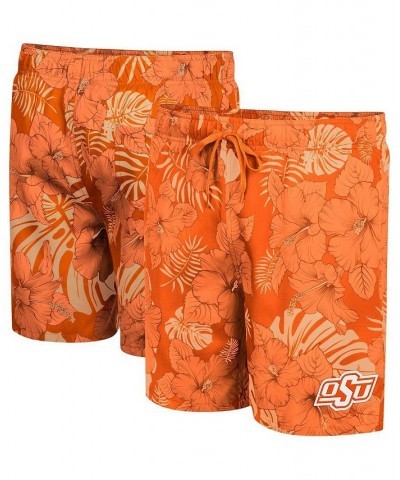 Men's Orange Oklahoma State Cowboys The Dude Swim Shorts $35.74 Swimsuits