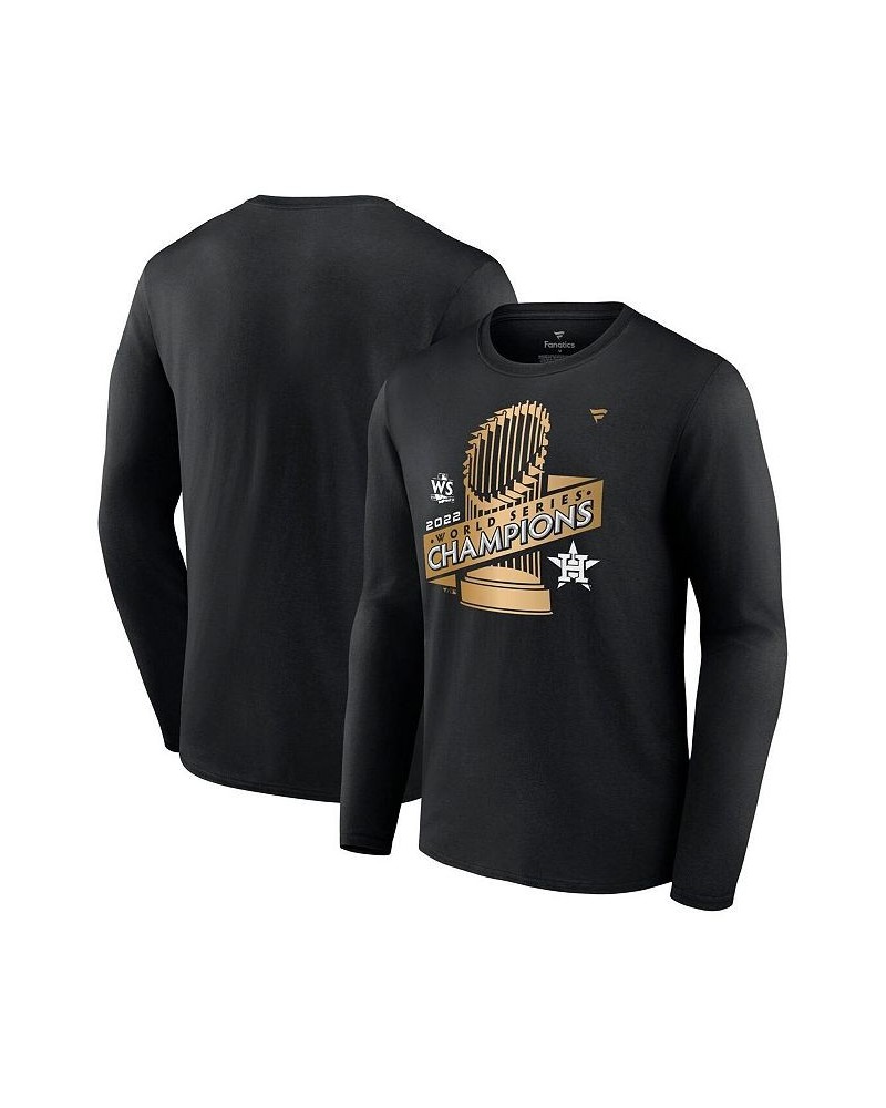 Men's Branded Black Houston Astros 2022 World Series Champions Parade Long Sleeve T-shirt $29.14 T-Shirts