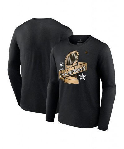 Men's Branded Black Houston Astros 2022 World Series Champions Parade Long Sleeve T-shirt $29.14 T-Shirts