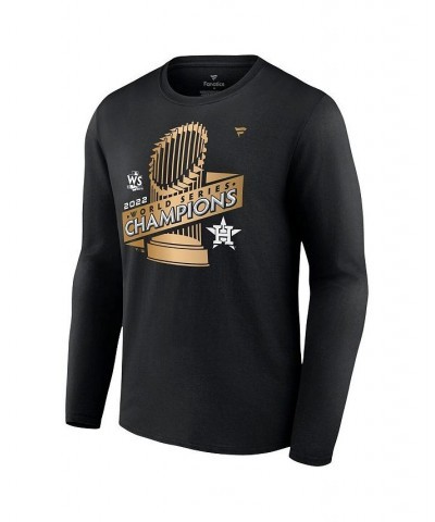 Men's Branded Black Houston Astros 2022 World Series Champions Parade Long Sleeve T-shirt $29.14 T-Shirts