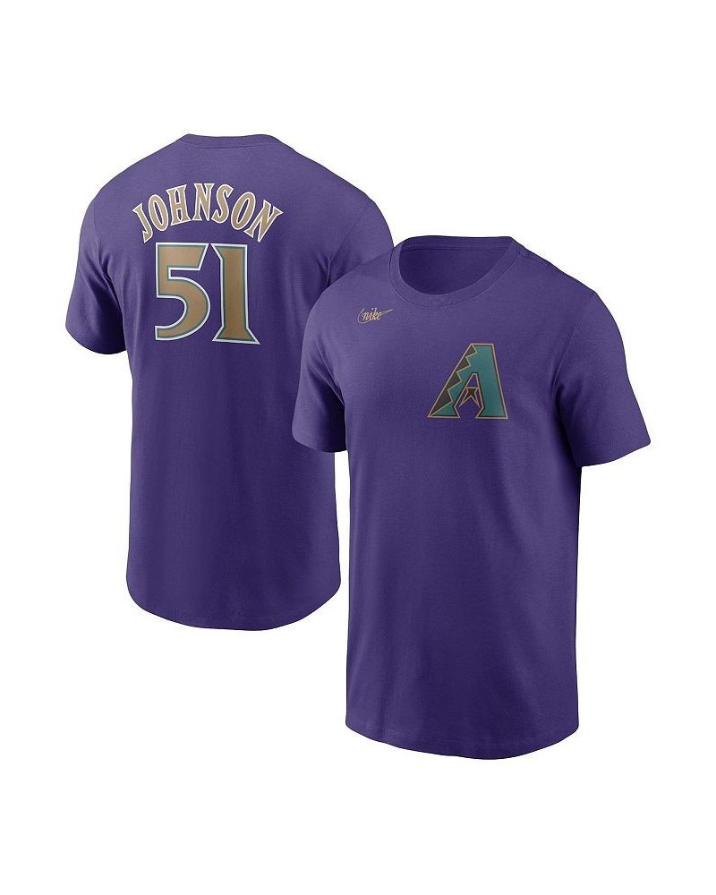 Men's Randy Johnson Purple Arizona Diamondbacks Cooperstown Collection Name & Number T-shirt $24.00 T-Shirts