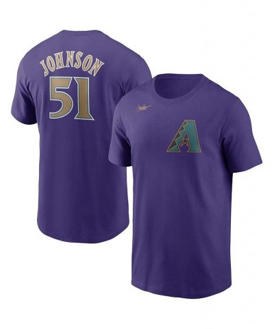 Men's Randy Johnson Purple Arizona Diamondbacks Cooperstown Collection Name & Number T-shirt $24.00 T-Shirts