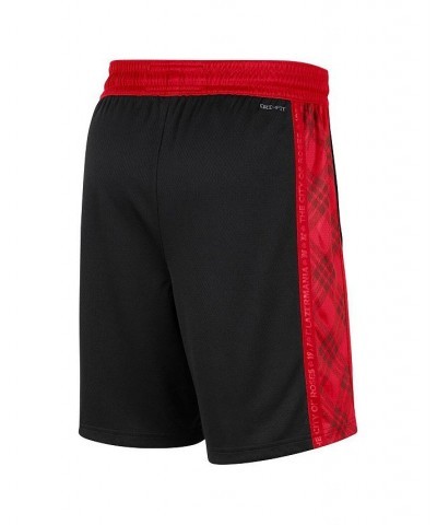 Men's Black and Red Portland Trail Blazers 2021/22 City Edition Swingman Shorts $38.50 Shorts