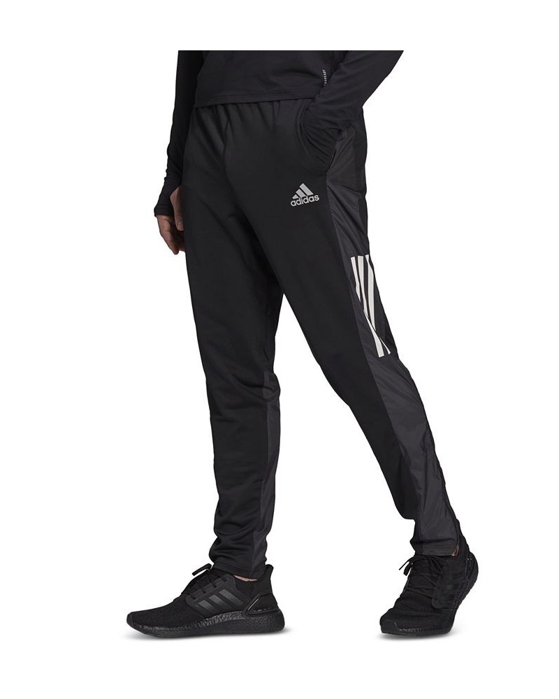 Men's Own The Run Astro Regular-Fit Stretch Reflective Training Pants Black $34.50 Pants