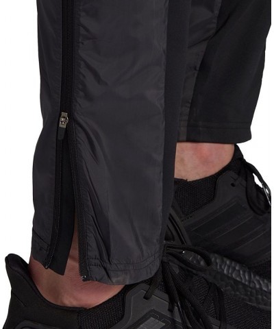 Men's Own The Run Astro Regular-Fit Stretch Reflective Training Pants Black $34.50 Pants