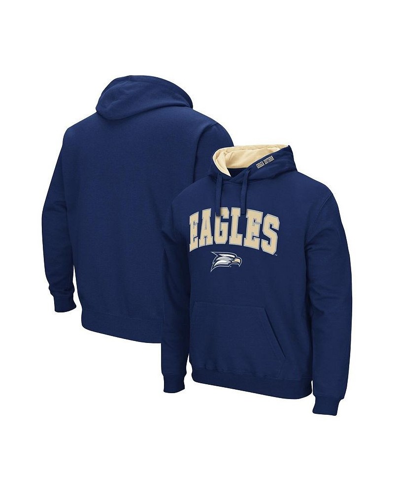 Men's Navy Georgia Southern Eagles Arch and Logo Pullover Hoodie $24.07 Sweatshirt