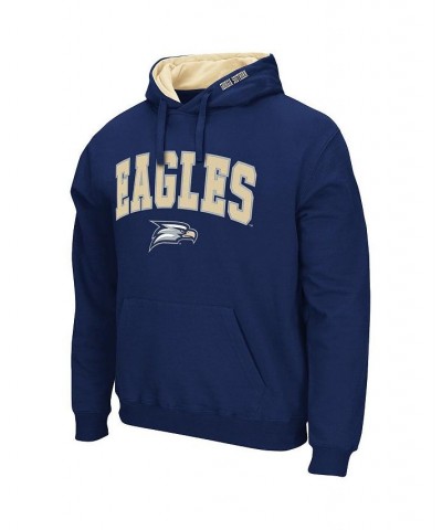 Men's Navy Georgia Southern Eagles Arch and Logo Pullover Hoodie $24.07 Sweatshirt