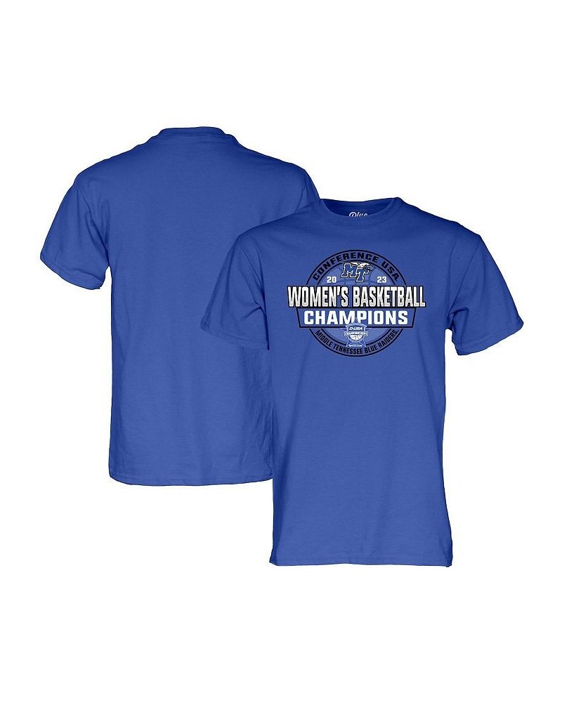 Men's Middle Tennessee State Blue Raiders 2023 C-USA Women's Basketball Conference Tournament Champions Locker Room T-shirt $...