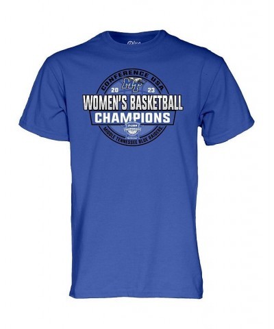 Men's Middle Tennessee State Blue Raiders 2023 C-USA Women's Basketball Conference Tournament Champions Locker Room T-shirt $...