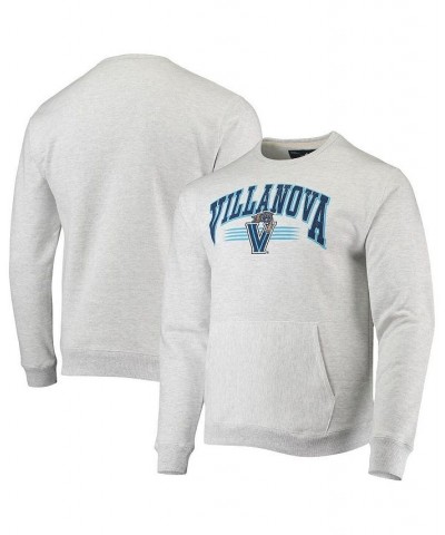 Men's Heathered Gray Villanova Wildcats Upperclassman Pocket Pullover Sweatshirt $37.50 Sweatshirt