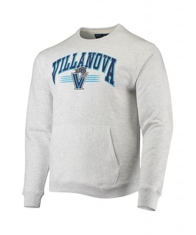 Men's Heathered Gray Villanova Wildcats Upperclassman Pocket Pullover Sweatshirt $37.50 Sweatshirt