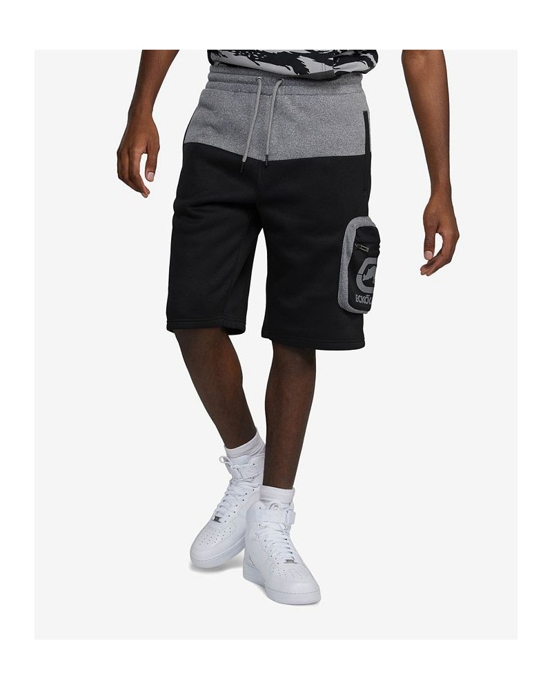 Men's Top Block Cargo Fleece Shorts Black $30.74 Shorts