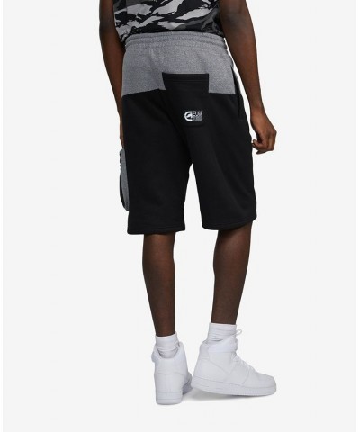 Men's Top Block Cargo Fleece Shorts Black $30.74 Shorts