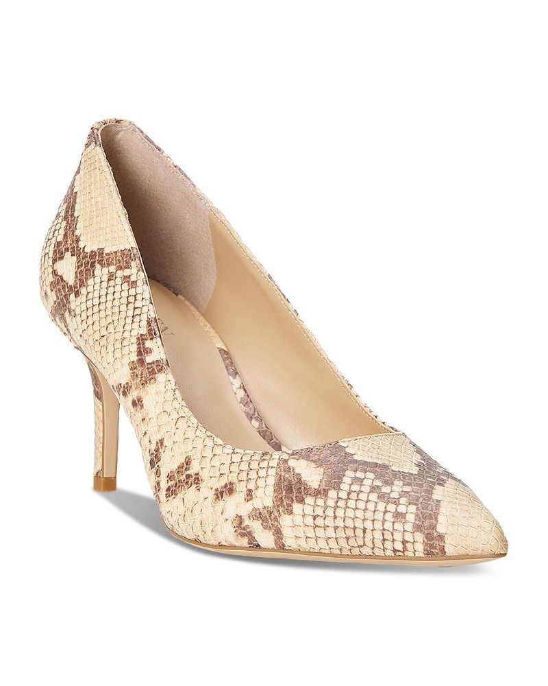 Women's Lanette Pointed-Toe Pumps Tan/Beige $46.50 Shoes