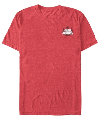 Star Wars Men's Rebel Text Logo Short Sleeve T-Shirt Red $19.24 T-Shirts