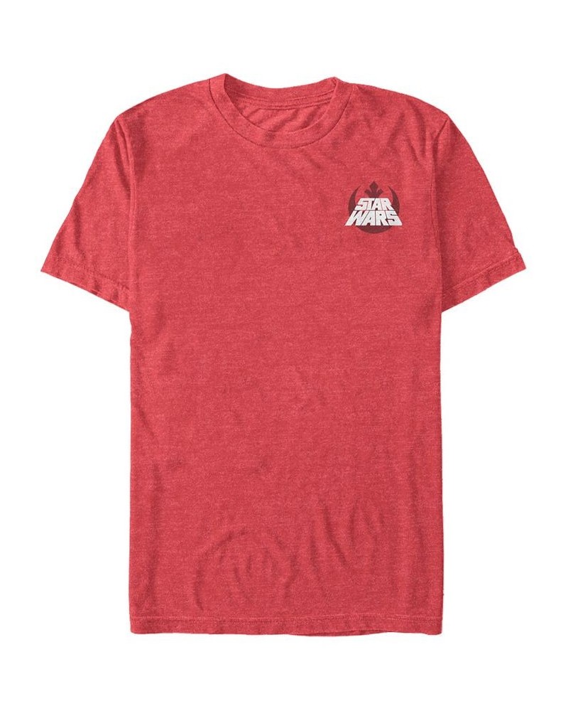 Star Wars Men's Rebel Text Logo Short Sleeve T-Shirt Red $19.24 T-Shirts