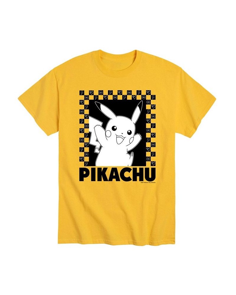 Men's Pokemon Pikachu T-shirt Yellow $17.84 T-Shirts