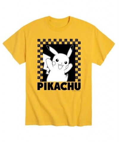 Men's Pokemon Pikachu T-shirt Yellow $17.84 T-Shirts