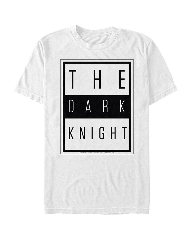 DC Men's Batman The Dark Knight Text Poster Short Sleeve T-Shirt $17.15 T-Shirts