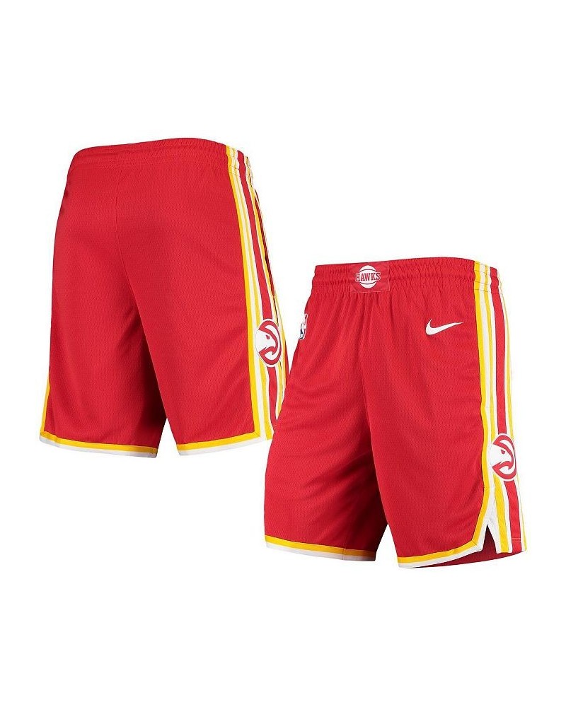 Men's Red, Gold Atlanta Hawks 2020/21 Association Edition Performance Swingman Shorts $35.69 Shorts