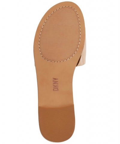 Women's Waldina Slip-On Slide Sandals Tan/Beige $41.28 Shoes