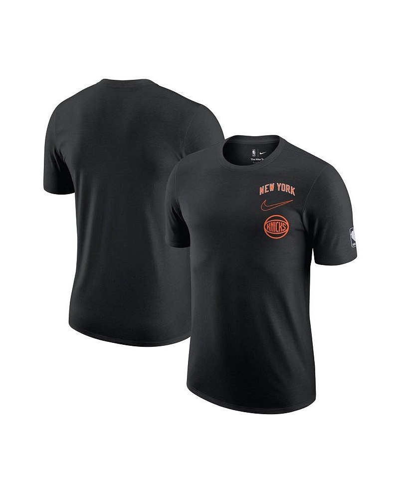 Men's Black New York Knicks 2022/23 City Edition Courtside Max90 Vintage-Like Wash T-shirt $21.31 T-Shirts