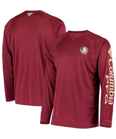 Men's PFG Garnet Florida State Seminoles Terminal Tackle Omni-Shade Long Sleeve T-shirt $23.00 T-Shirts