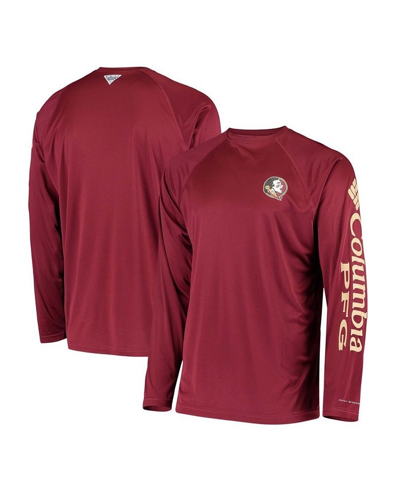 Men's PFG Garnet Florida State Seminoles Terminal Tackle Omni-Shade Long Sleeve T-shirt $23.00 T-Shirts