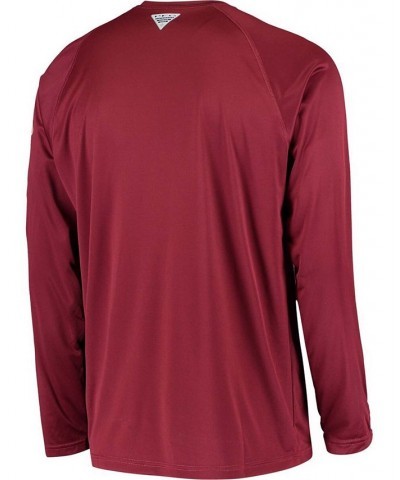 Men's PFG Garnet Florida State Seminoles Terminal Tackle Omni-Shade Long Sleeve T-shirt $23.00 T-Shirts