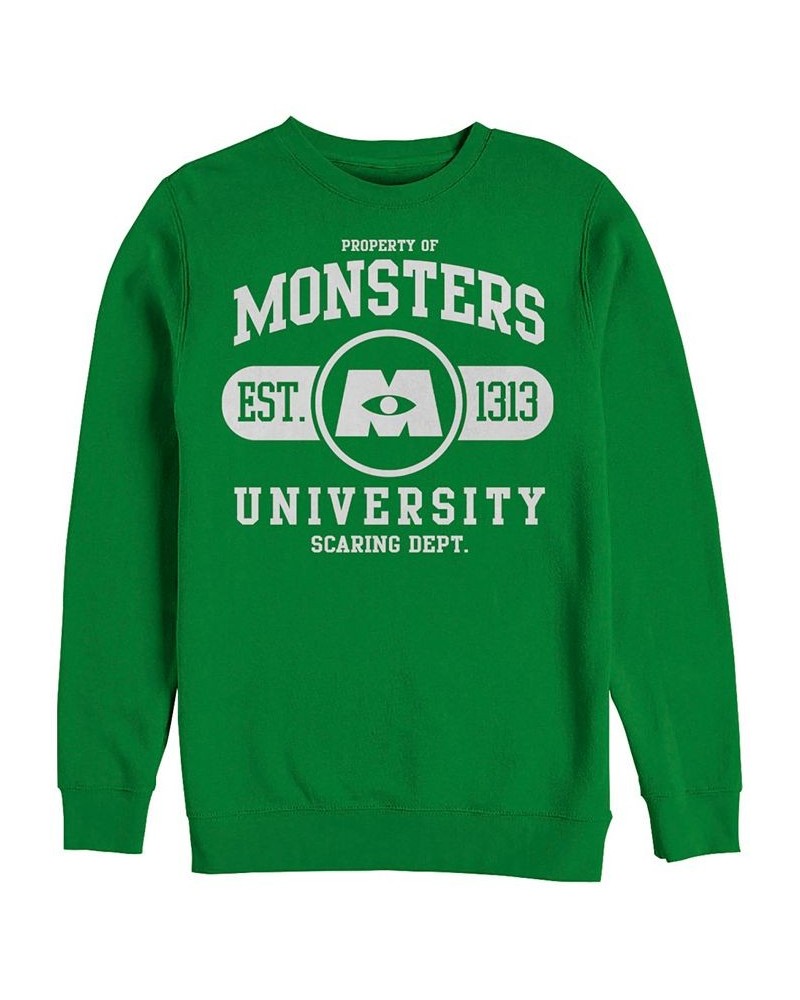 Disney Pixar Men's Monsters University Est. 2013 Logo, Crewneck Fleece Green $31.89 Sweatshirt