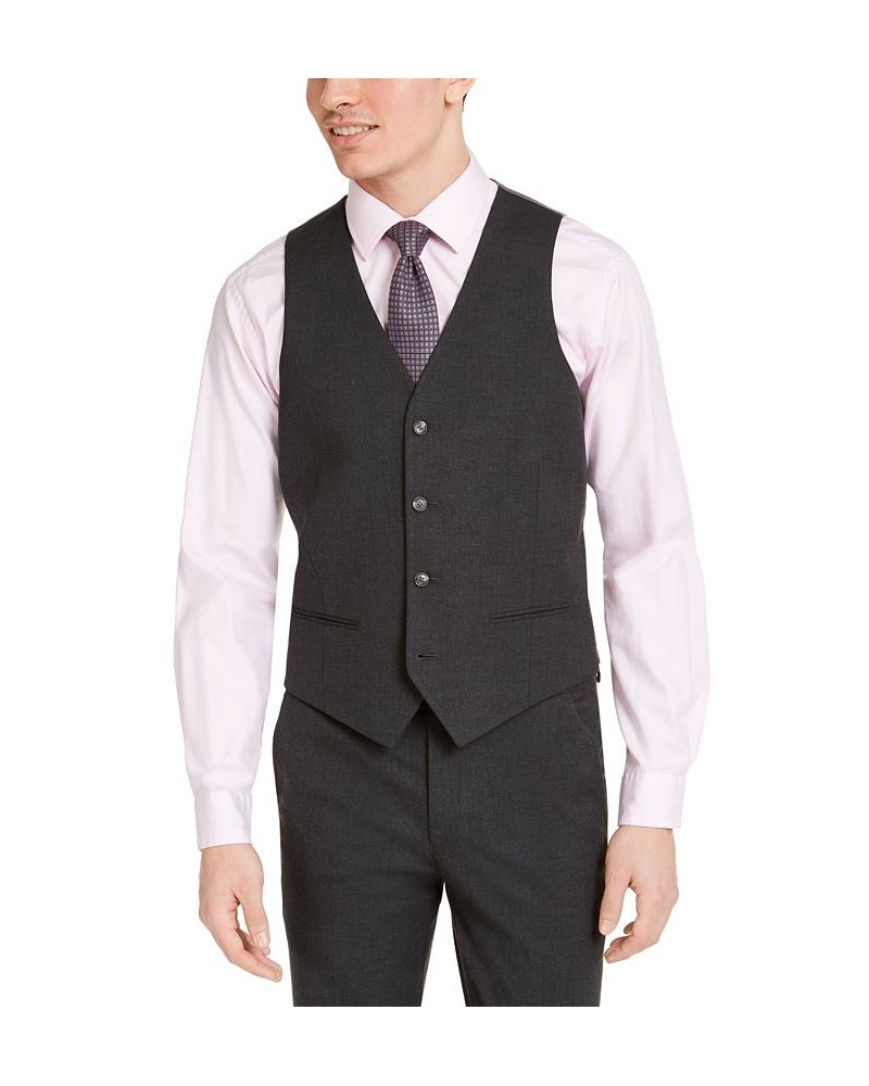 Men's Slim-Fit Stretch Solid Suit Separates Gray $44.84 Suits