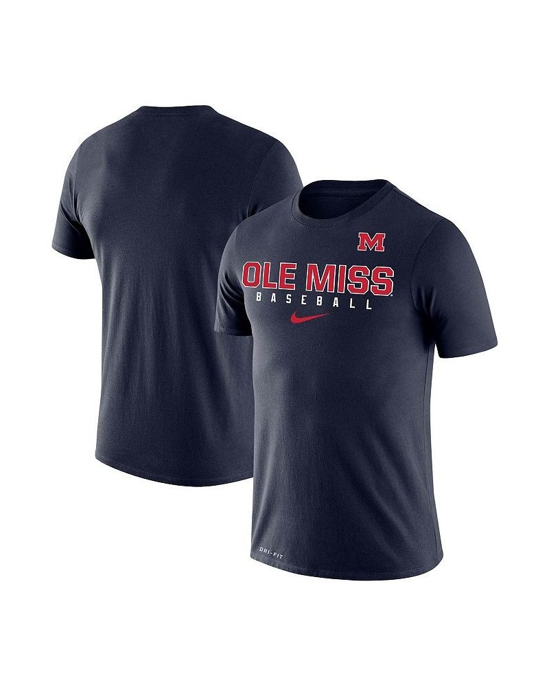 Men's Navy Ole Miss Rebels Baseball Legend Performance T-shirt $21.00 T-Shirts