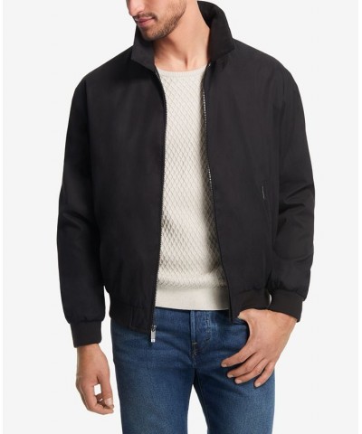 Men's Big & Tall Lightweight Full-Zip Bomber Jacket Black $64.60 Jackets