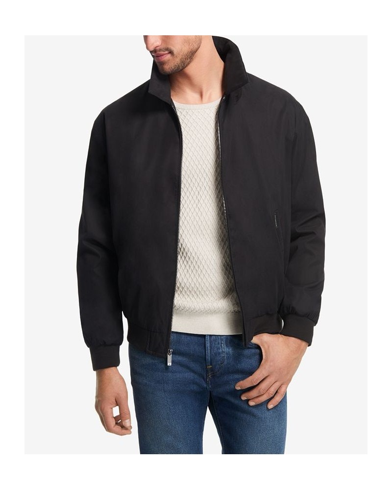 Men's Big & Tall Lightweight Full-Zip Bomber Jacket Black $64.60 Jackets