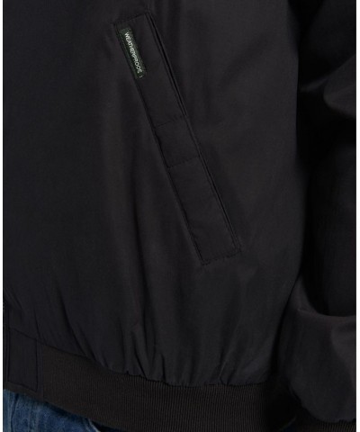 Men's Big & Tall Lightweight Full-Zip Bomber Jacket Black $64.60 Jackets